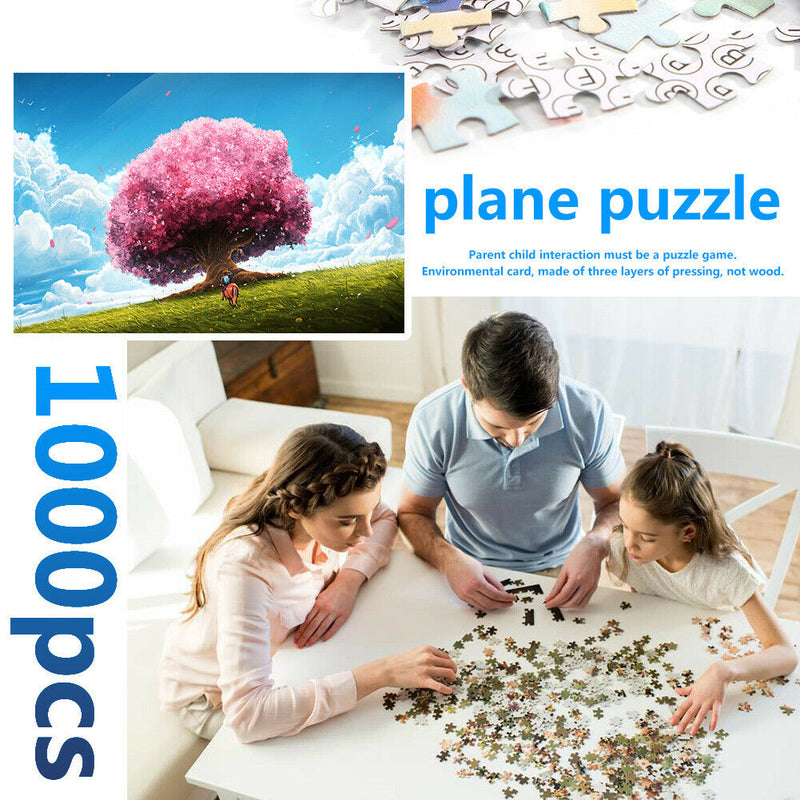 1000pcs Assembly Cherry Tree Jigsaws Picture Puzzles for Adults Children
