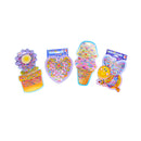 4X/set Wonderful Children Stickers Earring Cartoon Reward Crystal Stickers ToyMO