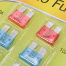 10-30A Trendy Car Fuse Insurance Pieces Set Durable Zinc Alloy Safety Film MO