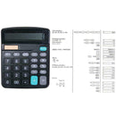 1* Solar Battery Desktop Calculator Basic 12 Digit Supplies Office Display L8W6