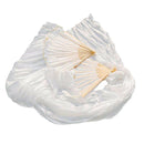 100% Silk Unisex Chinese Silk Veil Dance Fans 1Pcs Belly Dance Fans White C T2F6