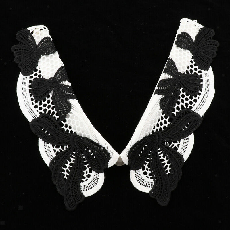 Women Bowknot Faux Collar Detachable Collar Decor Easy to Wear and Take off