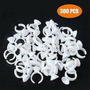 Disposable Plastic Nail Art Tattoo Glue Holder Eyelash Extension Rings Adhe D8N3