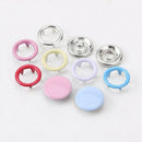 110pcs push buttons 5 hollow / solid claws + clip + storage box