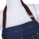 Aprons Cowboy Simple Antifouling Uniform Unisex Denim Aprons for Women Men' N4Y6