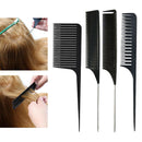 Set of 4 Plastic Sectioning Weave Highlighting Foiling Hair Comb Salon Combs