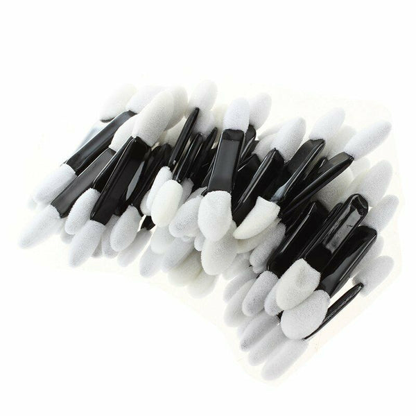 50pcs Eye Shadow Sponge Brushes Cosmetic Tool Double-side Eyeshadow Applica M3N2