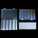 100x 30mm Coin Storage Box Clear Plastic Round Display Case Album Capsul REZ