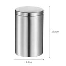 Tea Coffee & Cigarette Jar Canister Pot / Box, Stainless Steel