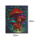 Plant 5D Special Mushroom Shaped Diamond Painting DIY Partial Drill Cross