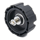 Outboard Engine Oil Tank Cap with Thread for Marine Fishing Boat Yacht Black