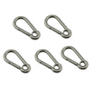 5pcs/set 304 Stainless Steel Climbing Fast Hang buckle Snap Carabiner Ho MPM