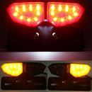 Universal Motorcycle Bike Clear LED Stop Brake License Plate Rear Tail Light
