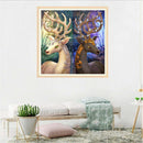 5D DIY Full Drill Diamond Painting Deer Cross Stitch Embroidery Ornaments