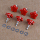 6pcs Hard Top Roof Screw & Washer fit for Jeep Wrangler JK 2007-2018 4 Door