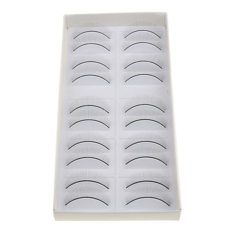 10Pairs Makeup Training Eyelash for Individual Lashes Extension Practice 8mm