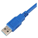 50 cm USB 3.0 Type A Superspeed Connection Cable Connector A to Connector A