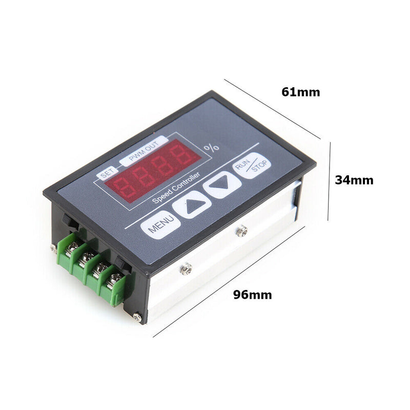 6-60V 30A Slow Start Stop PWM DC Motor Speed Control Switch Digital Display