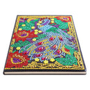 DIY Peafowl Special Shaped Diamond Painting 50 Pages Sketchbook A5 Notebook