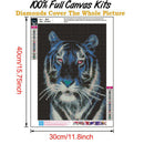 5D DIY Full Round Drill Diamond Painting Tiger Animal Cross Stitch (B941)