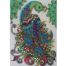 5D DIY Special Shaped Diamond Painting Peafowl Cross Stitch Craft Kit Decor