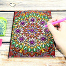 DIY Mandala Special Shaped Diamond Painting 50 Sheets A5 Office Notebook