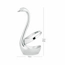 Elegant Swan Holder Spoon Fruit Tableware Coffee Set Stainless Steel Dessert Tea