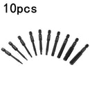 2X(10Pcs Wrench Drill Bit Set Magnetic Tips Quick Release Shank For Easy At
