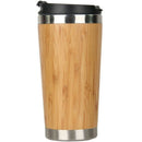 450Ml Bamboo Coffee Cup Stainless Steel Coffee Travel Mug With Leak-Proof CoH7X2