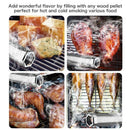 12 Inch Stainless Steel Barbecue Wood Smoker Suitable For Cold/Hot Smoking
