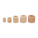 50 pieces wooden ring 30mm 40mm 55mm 65mm 70mm natural wood rings Handicrafts