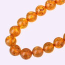 10mm Mahogany Ambroin Round Stone Loose Beads 15.5''