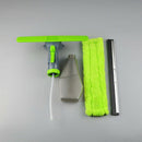 Water spray brush cleaning glass wiper magnetic window brush three-in-one c