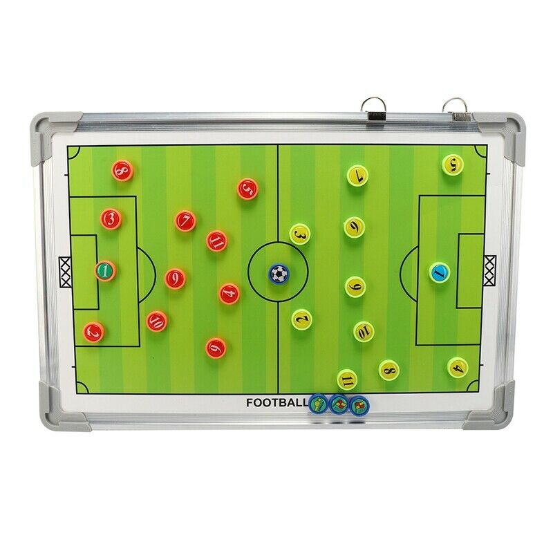 Portable Football Tactic Board Training Guide Double Sided Magnetic Tactic  P1B4