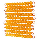 Montessori 1-100 Counting Game Mathematics Material 10 Pieces Ten Beads Bar