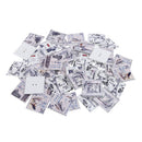 50Pcs 2 Holes Wood Postcard Handmade Wooden Buttons Sewing Scrapbooking DIY