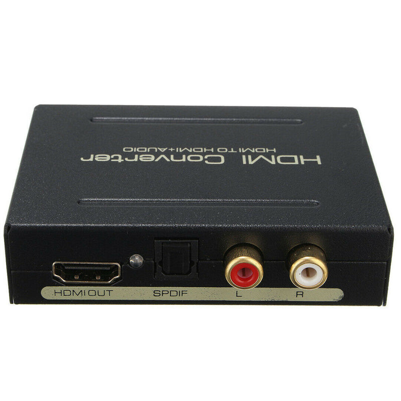 1080P HDMI to HDMI Audio Splitter Converter Optical SPDIF+RCA L/R Extractor
