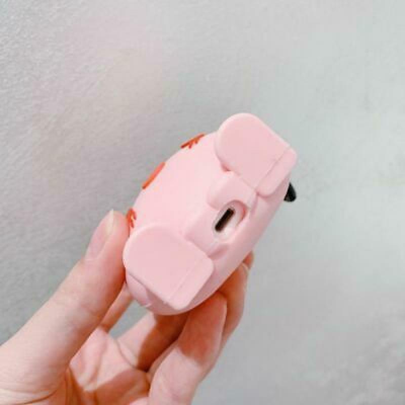 Pink Squid Protective Case Shockproof Soft Silicone Cover Skin for Airpods 1/2