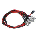4 LED 5mm White Color Red Color LED Light Set for HSP RC Cars  JR