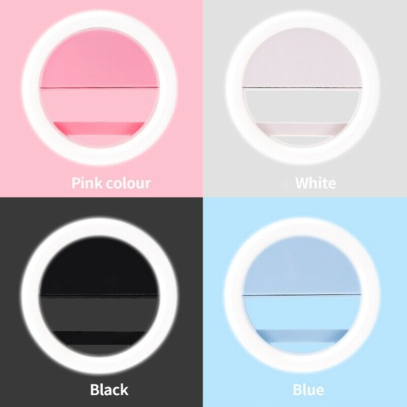 Fashion Selfie Light Portable LED Ring Light Fill for Smart Phone white I3S2