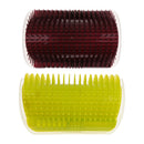 2X Cat Self Groomer, Wall Corner Groomers Soft Grooming Brush Massage Combs for