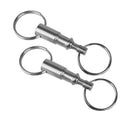 Removable Pull Apart Keychain Key Ring (10 Pack)