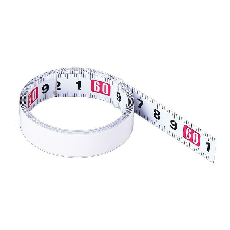 Stainless Steel Miter Track Tape Self Adhesive Metric Scale Ruler (M White)