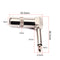Right Angle 6.3mm Male Mono Phone Plug Guitar Audio Mic Cable Connector Jack Del