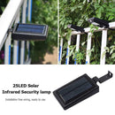 25LED Solar Infrared Motion Sensor Wall Lamp Waterproof Yard Security Light