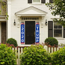 2020 U.S. Presidential Campaign Gate Couplets General Election Trump Hangs Flag