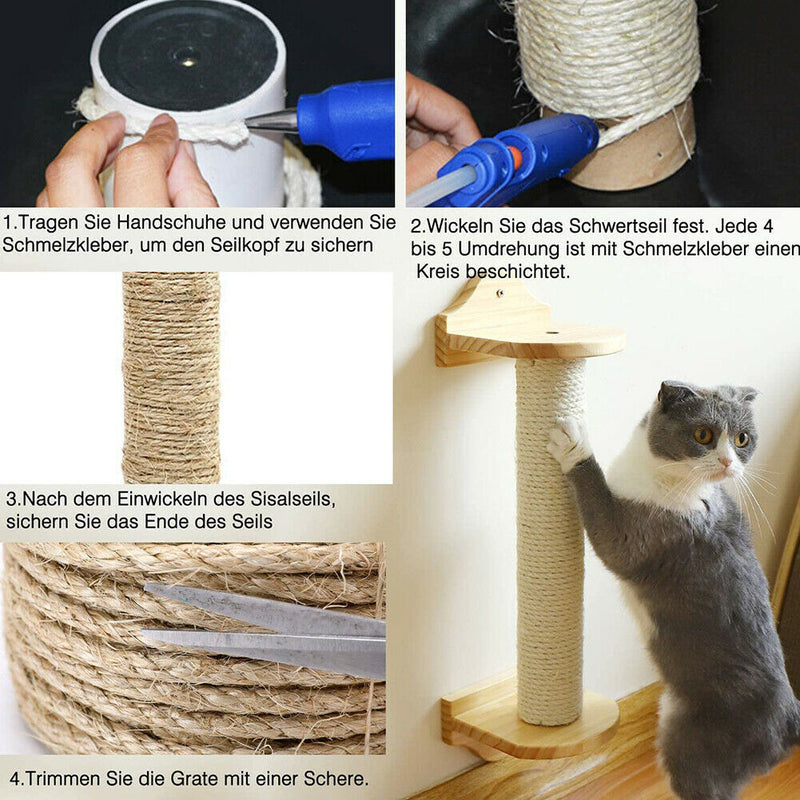 Natural Sisal Rope DIY Cat Scratching Post Replacement