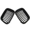 1 Pair Abs Front Replacement Matte Black Kidney Grille Grill For Bmw E46 3  P5H2
