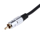 1Pcs RCA Male To 2-RCA Female Jack Y Splitter Audio Video