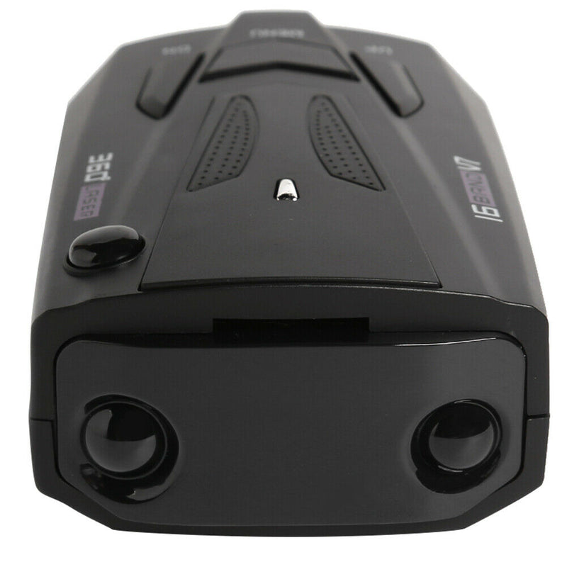 V7 2020 Car Radar Detector English Russian Human Voice Speed Alert (Black)